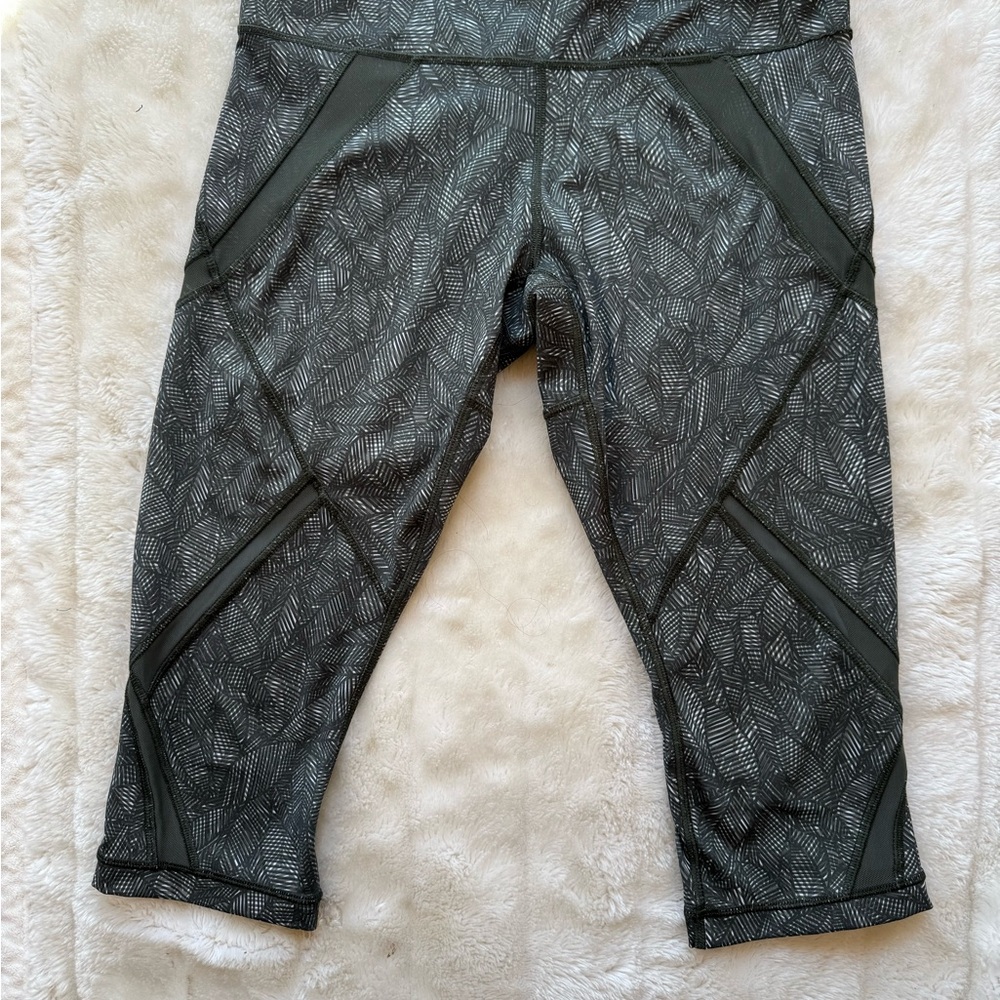 lululemon athletica Green Patterned Leggings